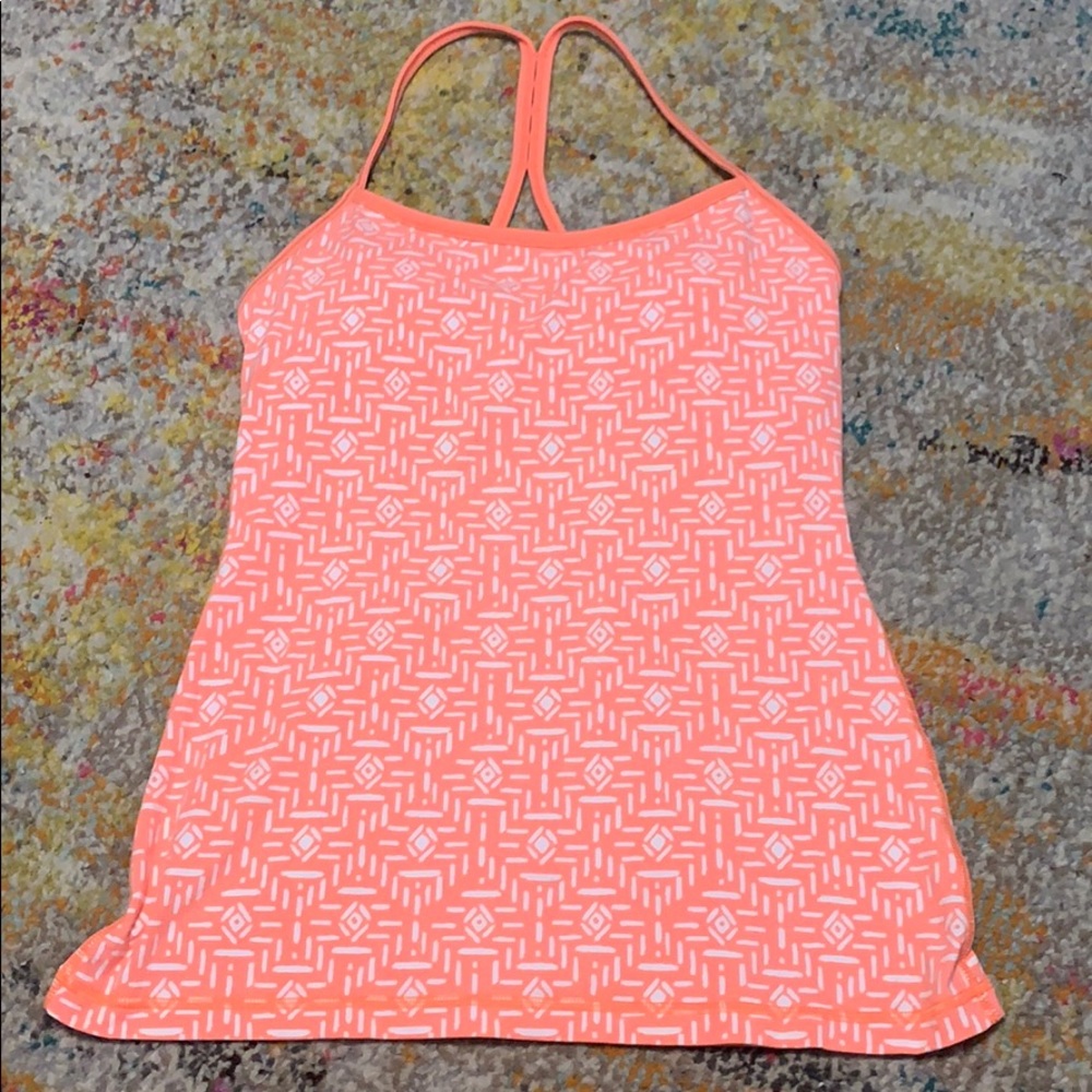 Lucy orange workout top